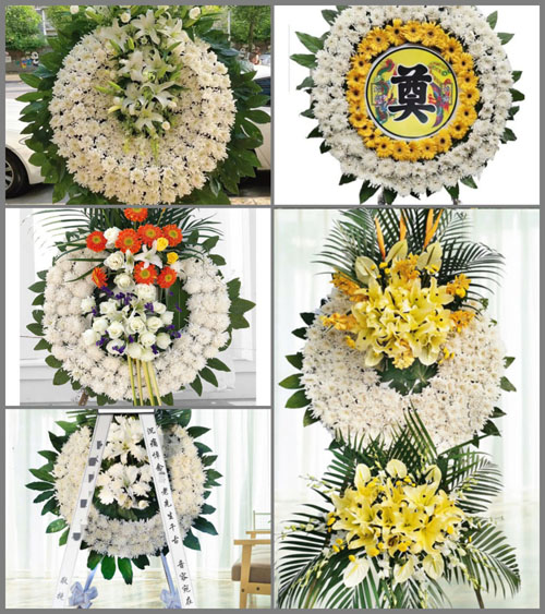 湖北咸宁市赤壁市中伙铺镇十八里畈村花圈速递