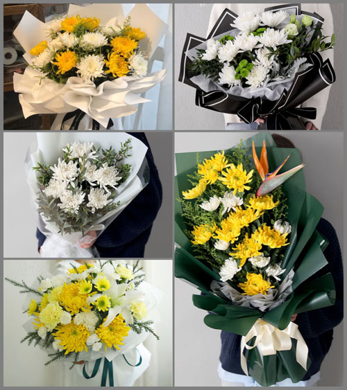 湖北咸宁市赤壁市中伙铺镇十八里畈村白事花束代送